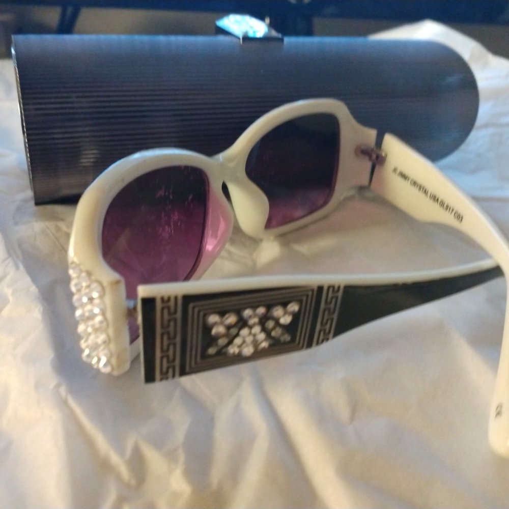 ❤️Jc JIMMY CRYSTAL New York GL 917 C03 Sunglasses with Clutch Case / Purse